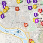Carte touristique de Rome