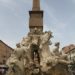 Fontaines Et Monuments De La Place Navone Rome Roma