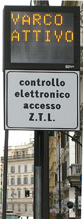varco attivo ZTL Roma