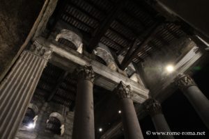 Photo du Panthéon de Rome de nuit