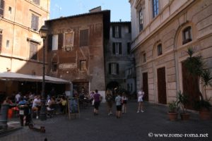 Les rues autour de l'ancien théâtre de Pompée